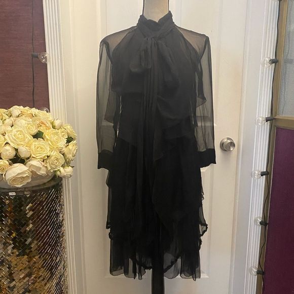 Givenchy 100% silk dress, XS - Picture 1 of 8
